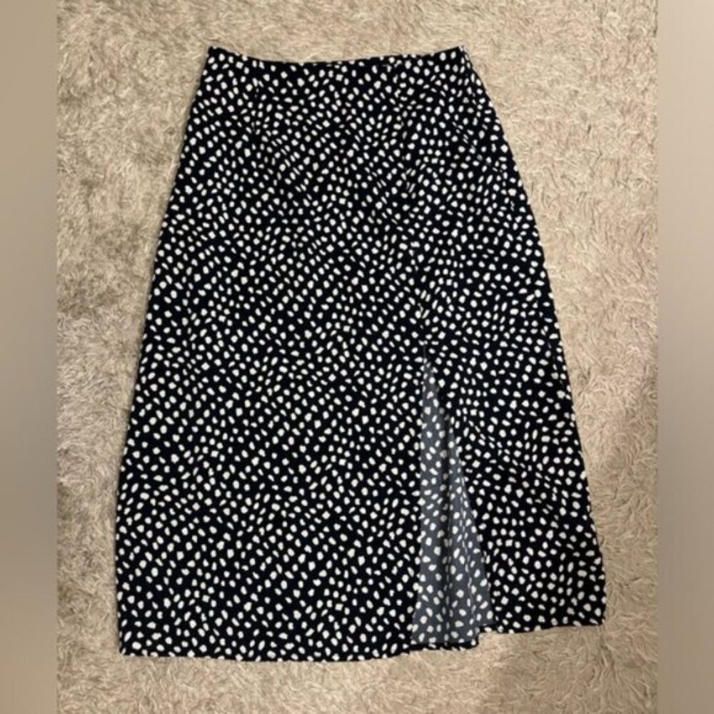 Black and White SHEIN Split Skirt!